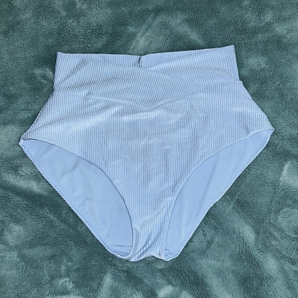 aerie crossover high waisted bikini